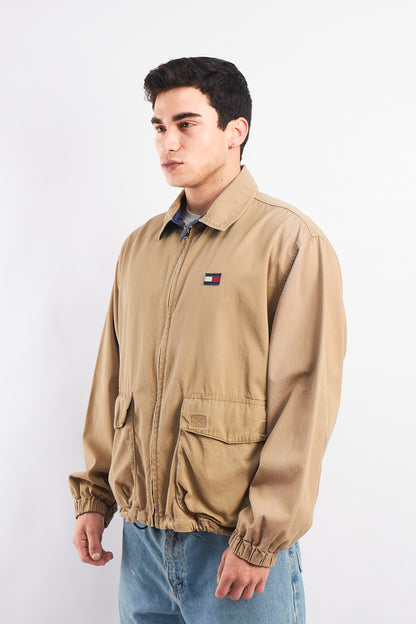 1999 Vintage Tommy Hilfiger Camel Aviator Jacket (M/L)