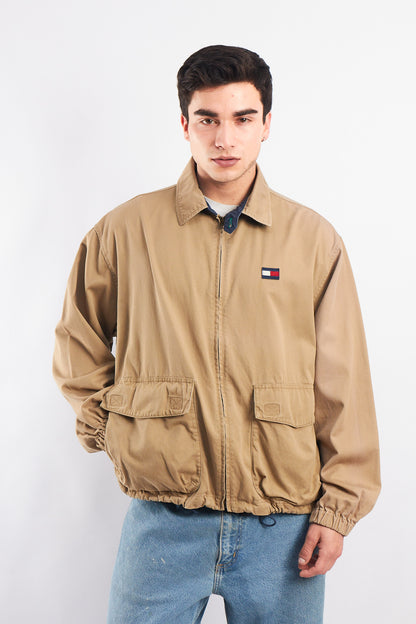 1999 Vintage Tommy Hilfiger Camel Aviator Jacket (M/L)