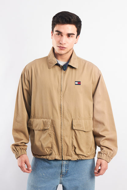 1999 Vintage Tommy Hilfiger Camel Aviator Jacket (M/L)
