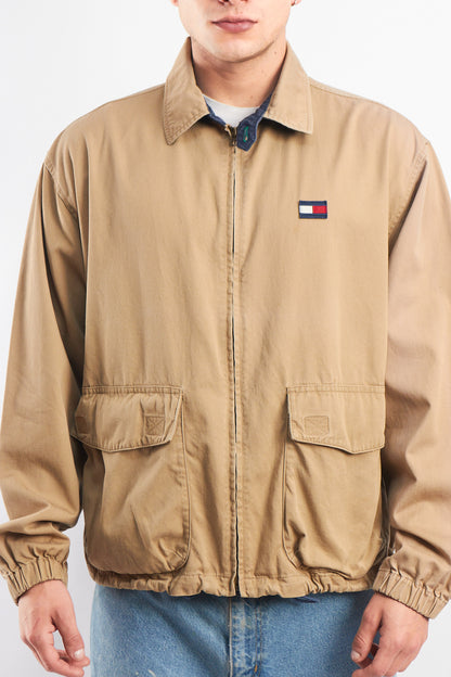 1999 Vintage Tommy Hilfiger Camel Aviator Jacket (M/L)