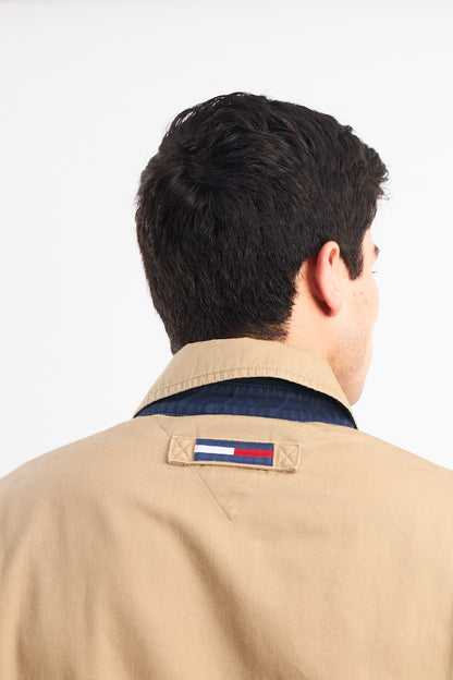 1999 Vintage Tommy Hilfiger Camel Aviator Jacket (M/L)