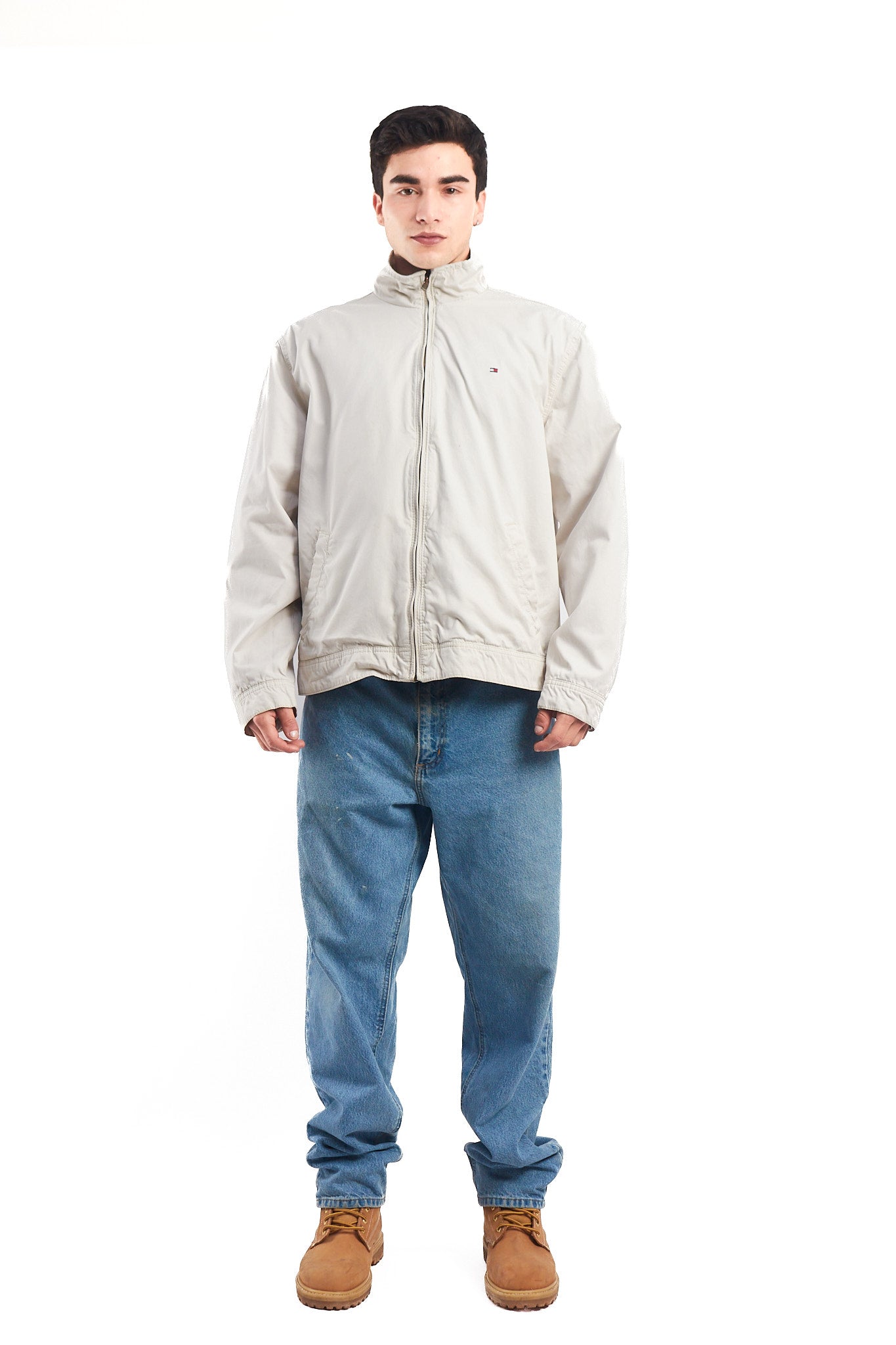 2000 Tommy Hilfiger Beige Harrington Jacket (L)