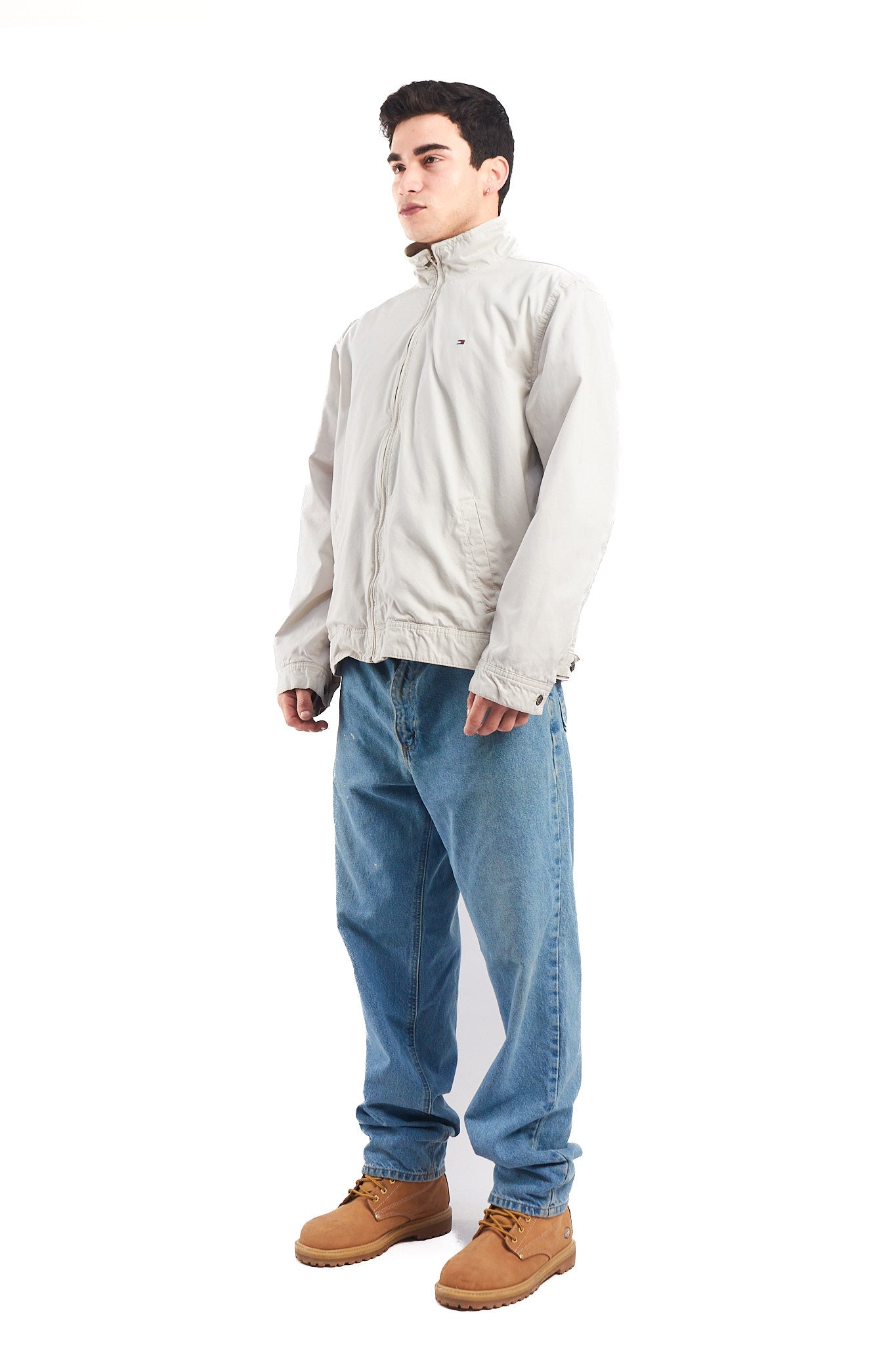 2000 Tommy Hilfiger Beige Harrington Jacket (L)