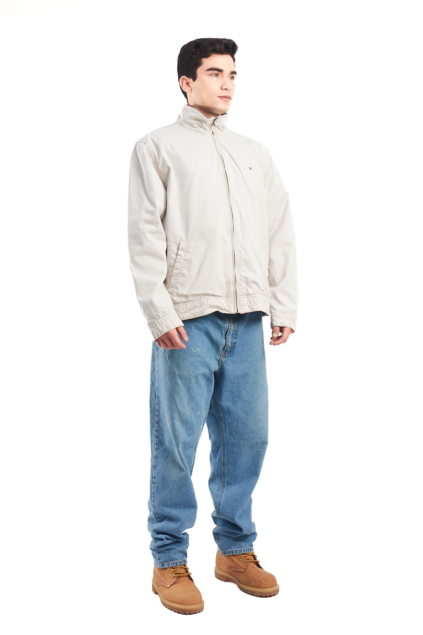 2000 Tommy Hilfiger Beige Harrington Jacket (L)