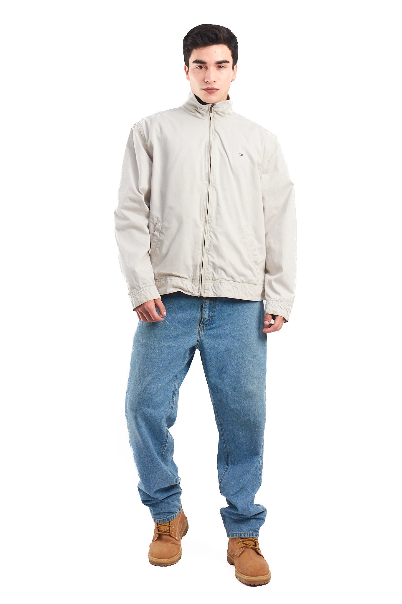 2000 Tommy Hilfiger Beige Harrington Jacket (L)