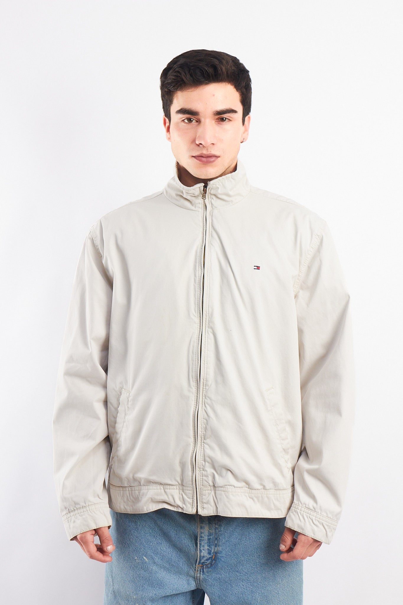 2000 Tommy Hilfiger Beige Harrington Jacket (L)