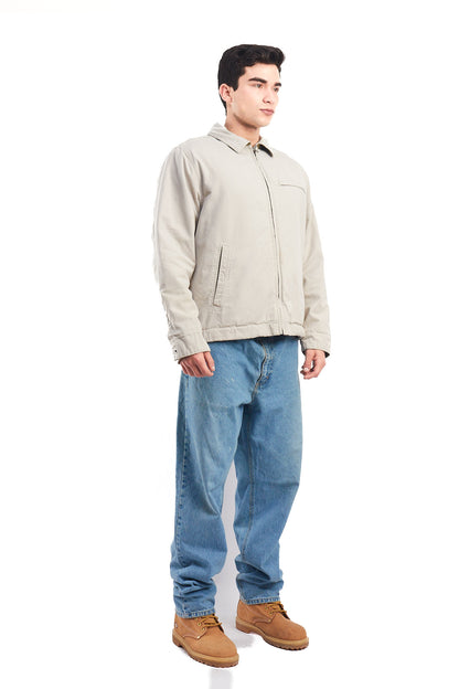 2005 Vintage Tommy Oatmeal Padded Harrington (M)