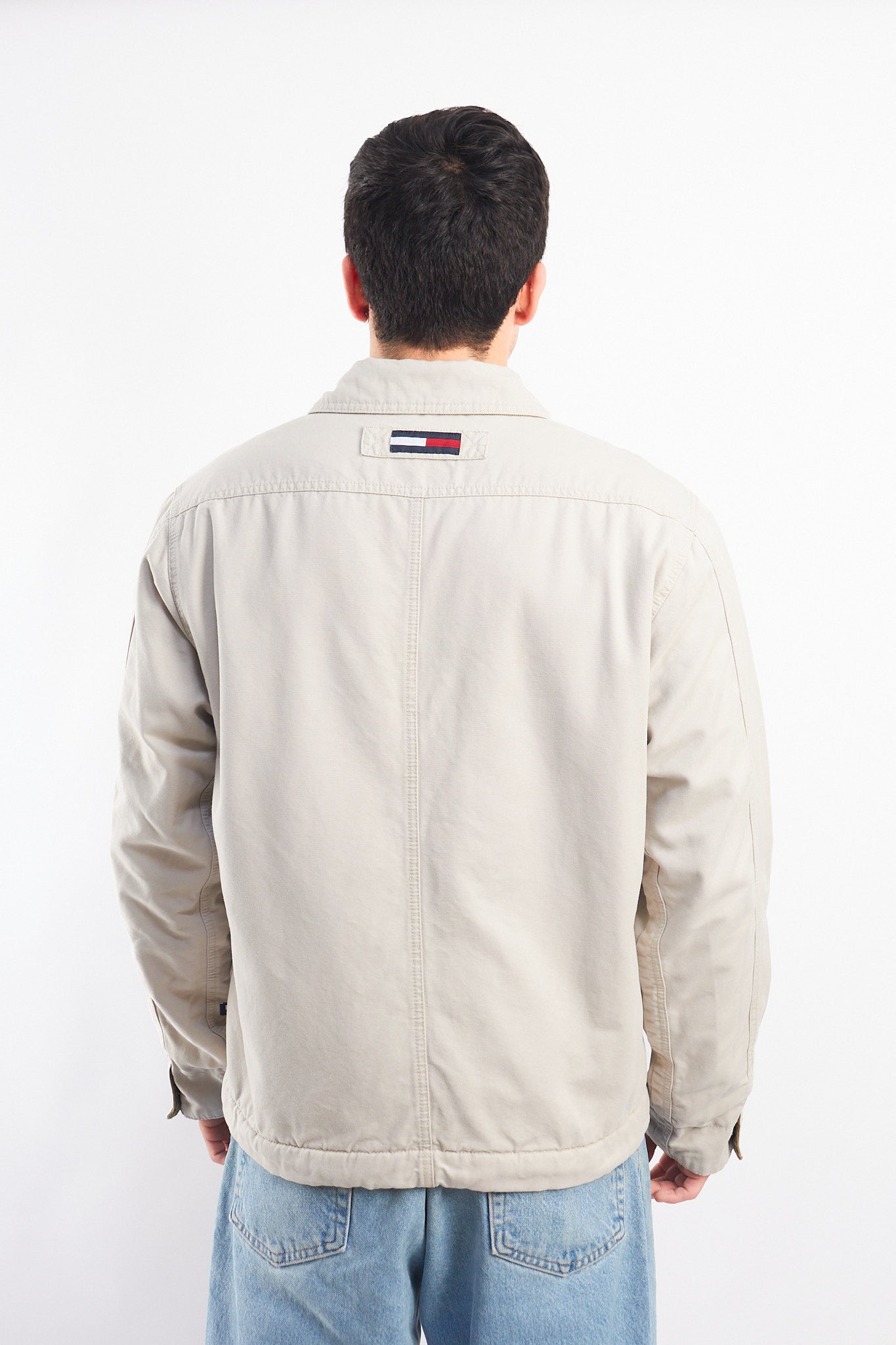 2005 Vintage Tommy Oatmeal Padded Harrington (M)