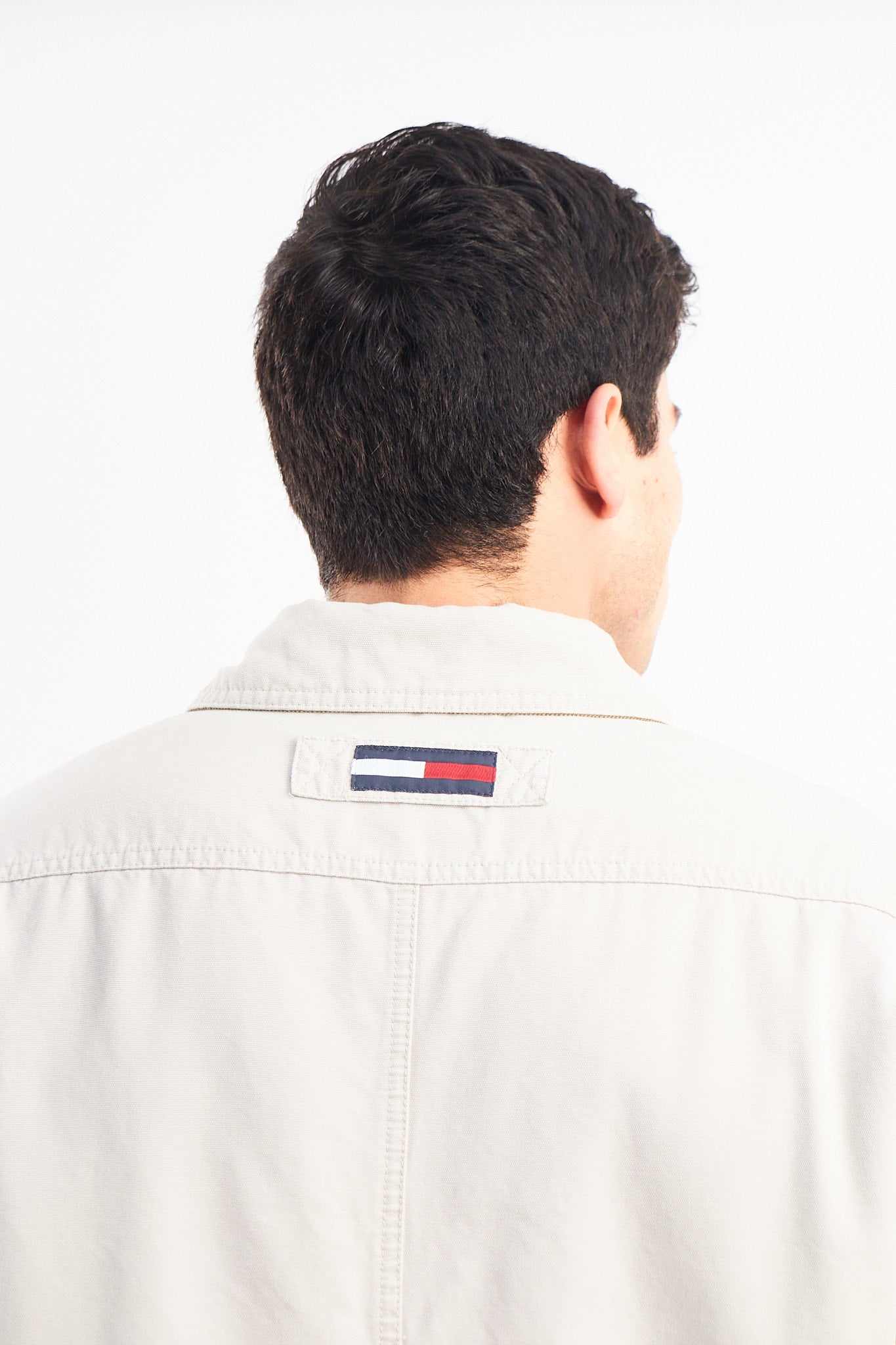 2005 Vintage Tommy Oatmeal Padded Harrington (M)