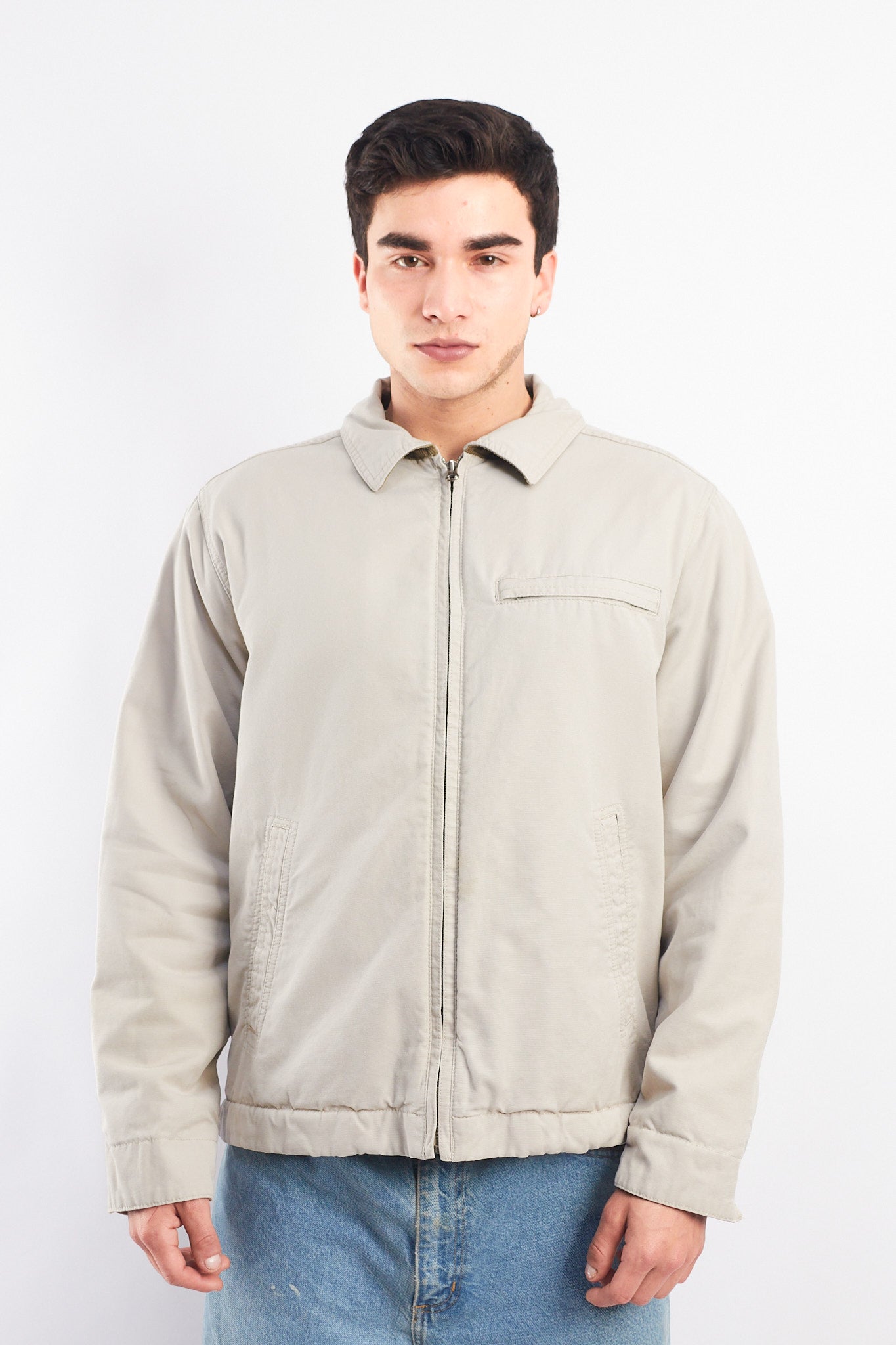 2005 Vintage Tommy Oatmeal Padded Harrington (M)