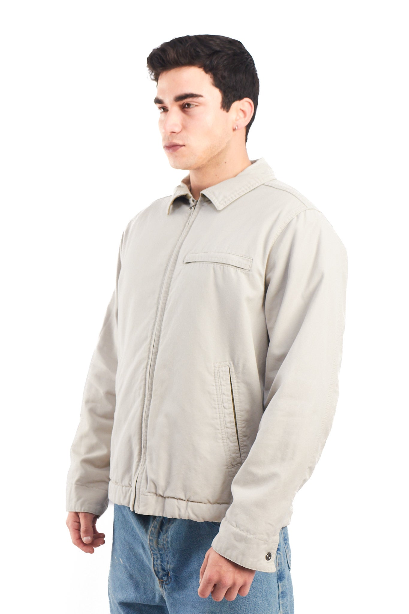 2005 Vintage Tommy Oatmeal Padded Harrington (M)