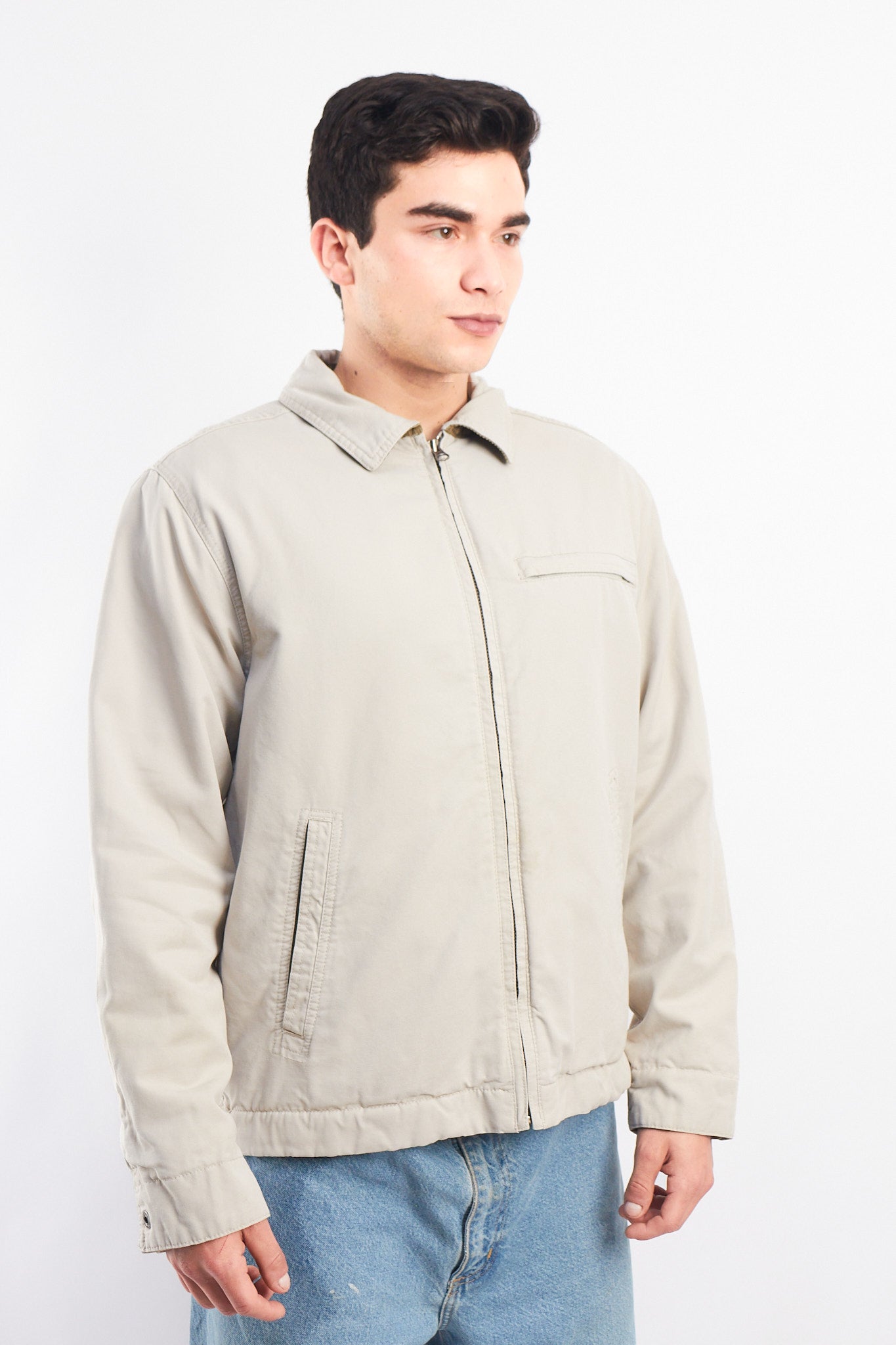 2005 Vintage Tommy Oatmeal Padded Harrington (M)