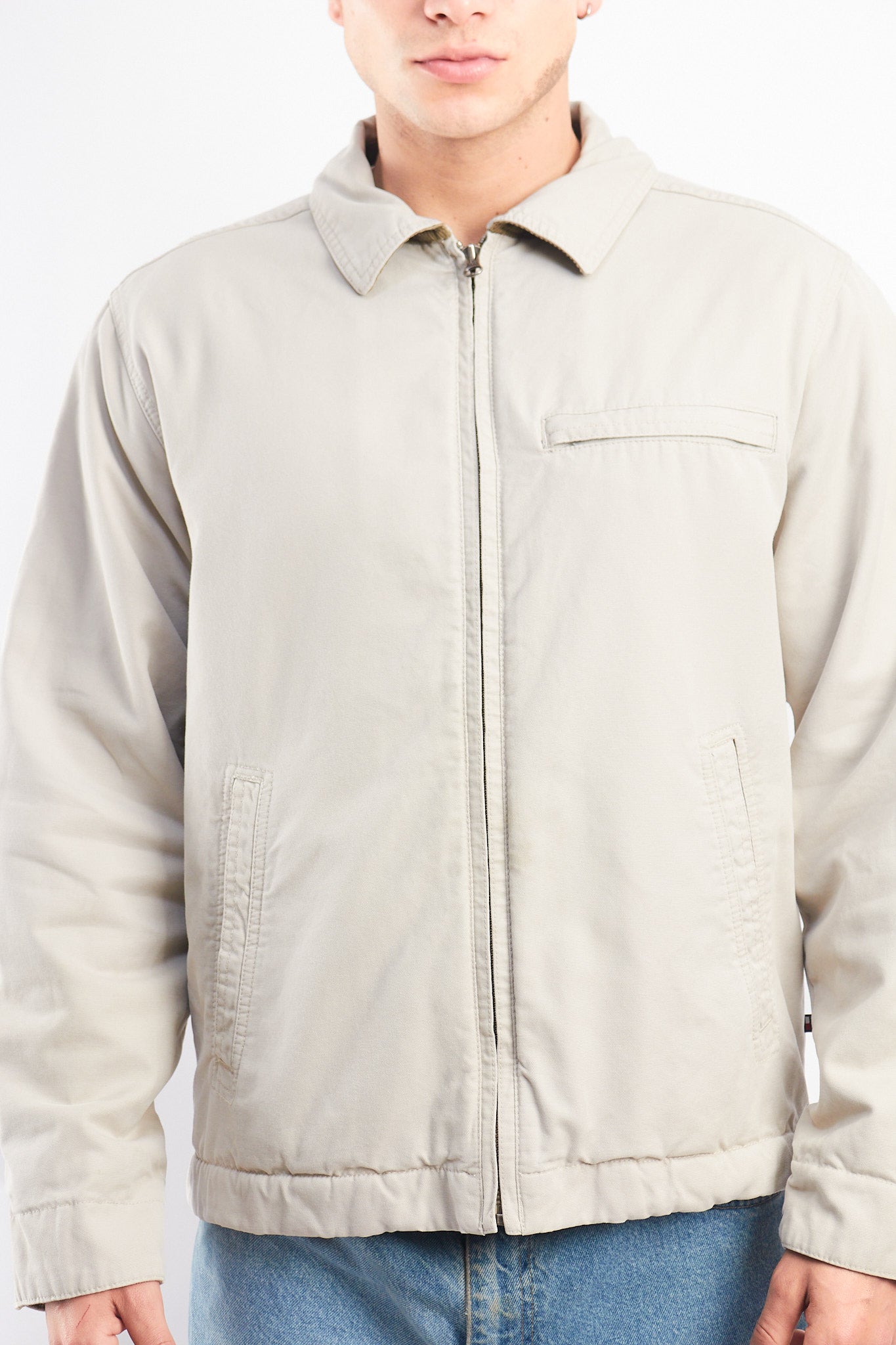 2005 Vintage Tommy Oatmeal Padded Harrington (M)