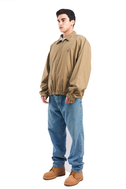 1990 Vintage Tommy Lion Crest Sandstone Harrington Jacket (L/XL)