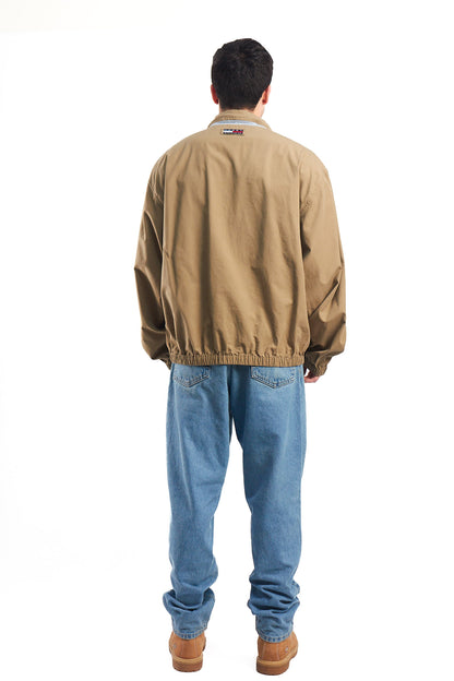 1990 Vintage Tommy Lion Crest Sandstone Harrington Jacket (L/XL)