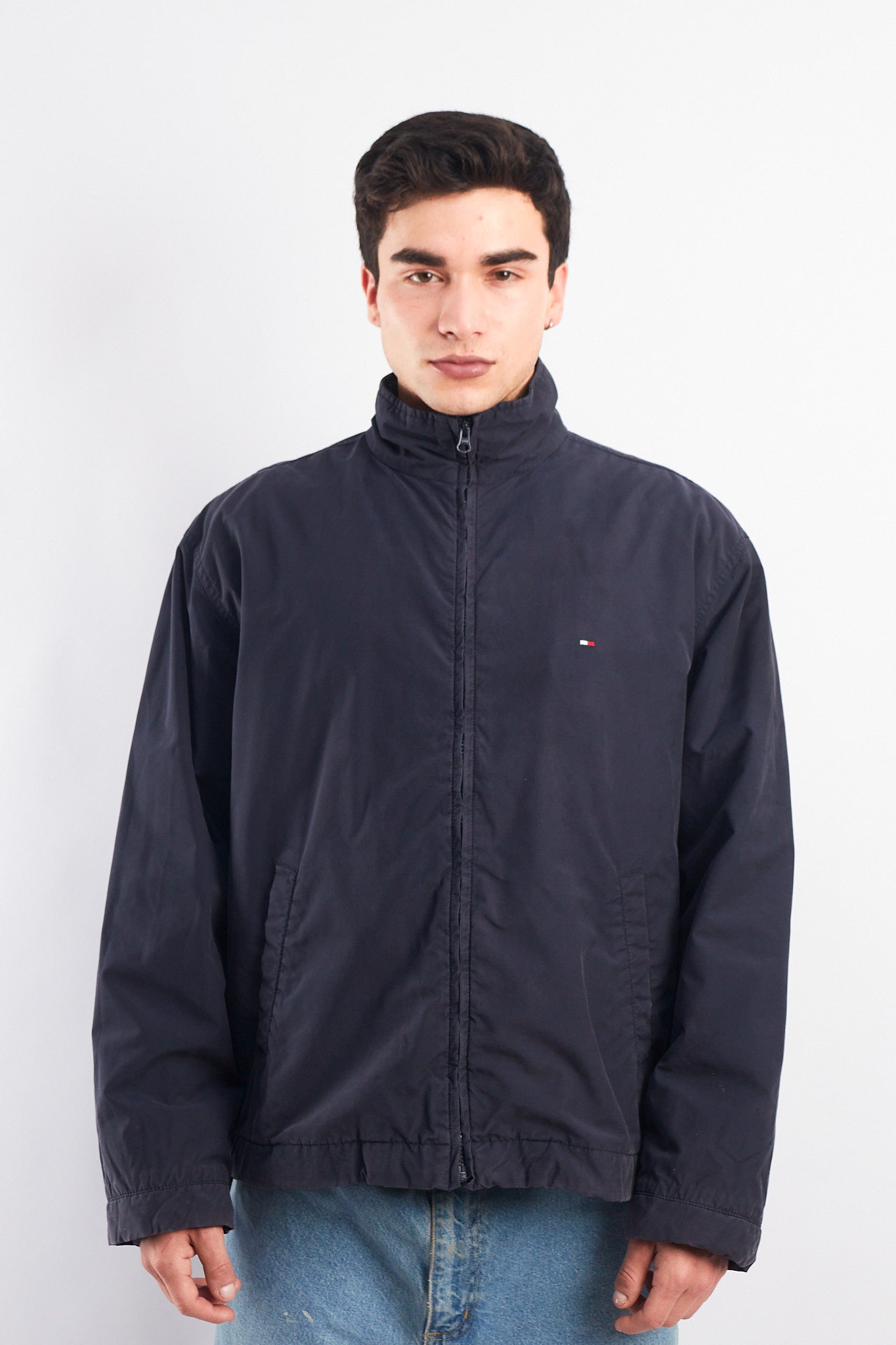 2000 Tommy Hilfiger Navy Harrington Jacket (M/L)