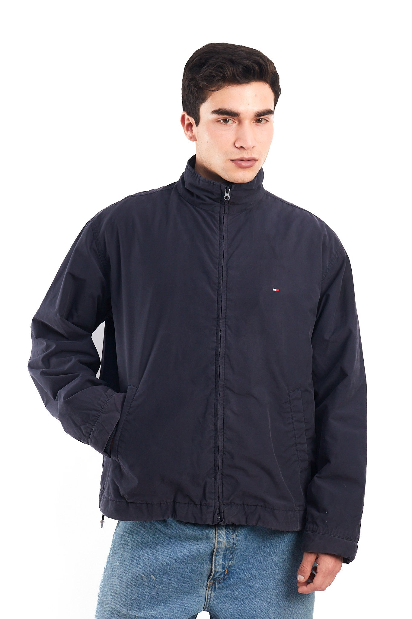 2000 Tommy Hilfiger Navy Harrington Jacket (M/L)