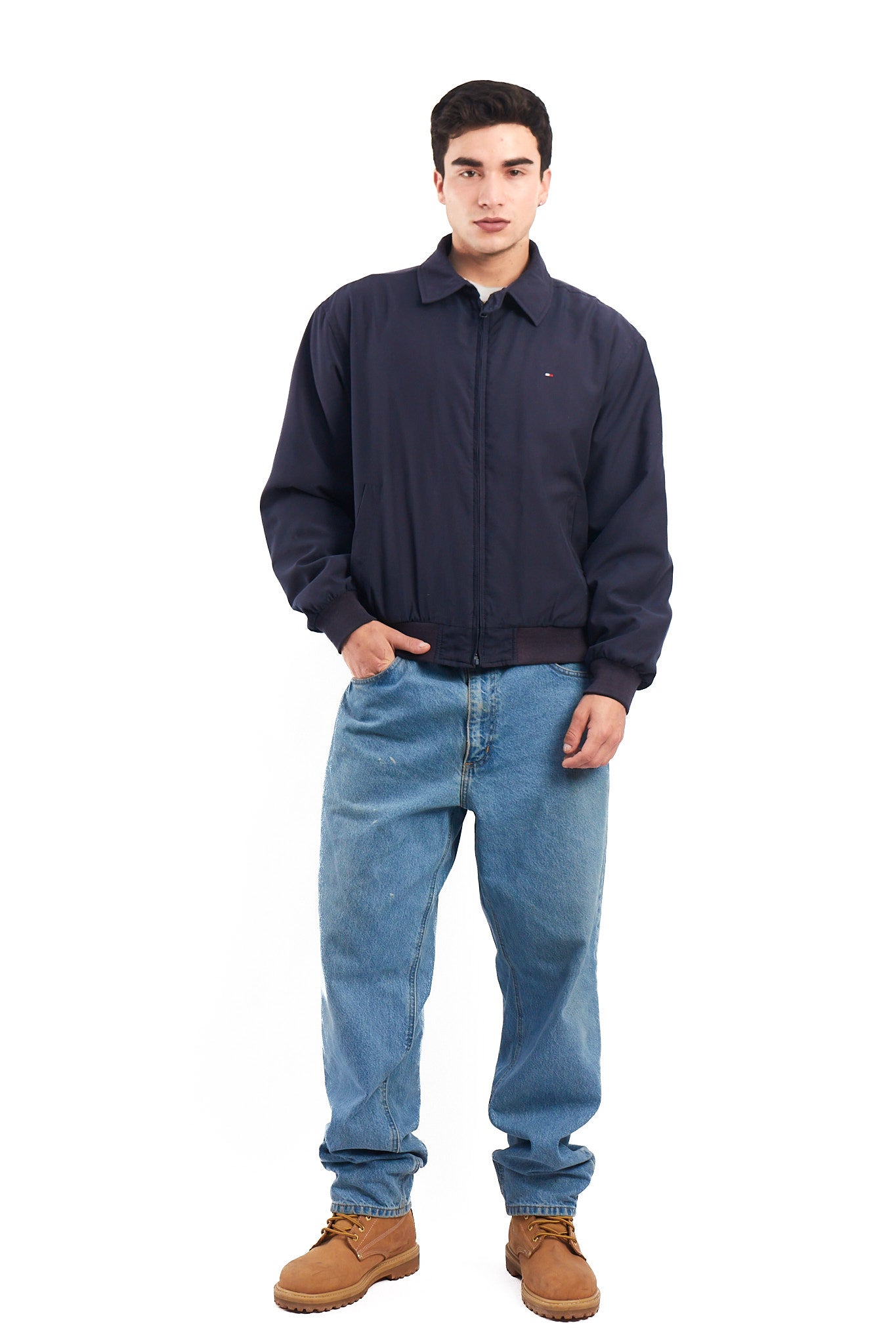 2000 Tommy Hilfiger Navy Harrington Jacket (M/L)