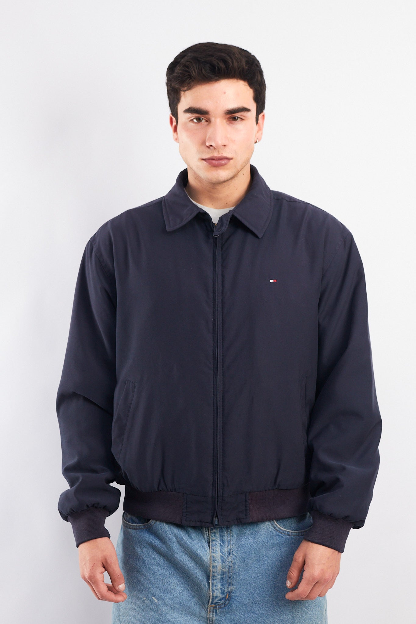 2000 Tommy Hilfiger Navy Harrington Jacket (M/L)
