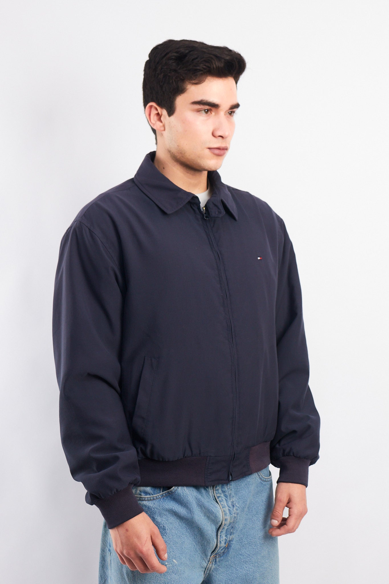 2000 Tommy Hilfiger Navy Harrington Jacket (M/L)