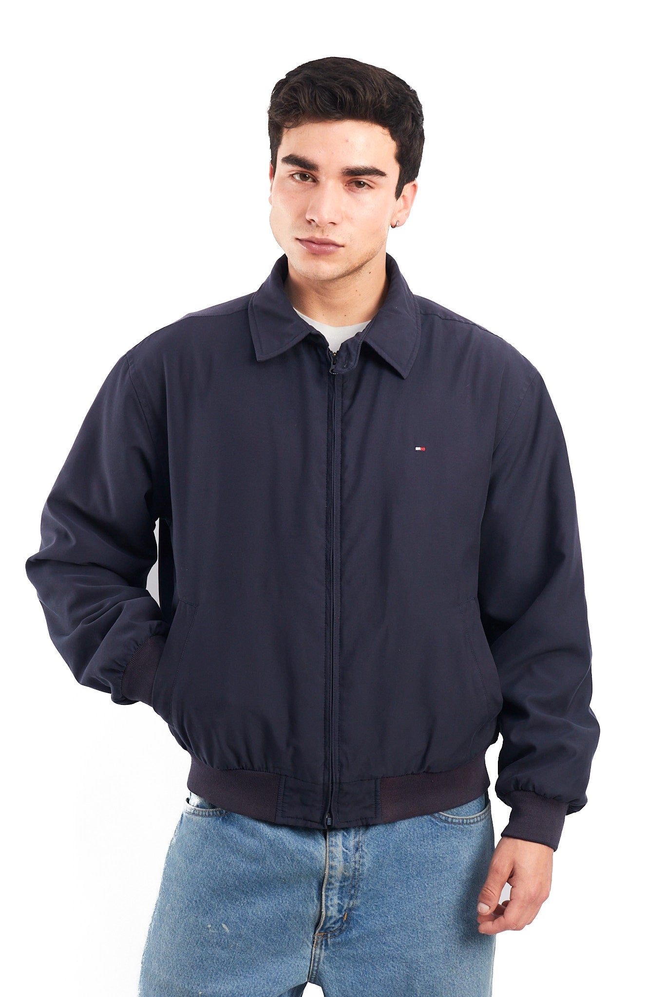 2000 Tommy Hilfiger Navy Harrington Jacket (M/L)