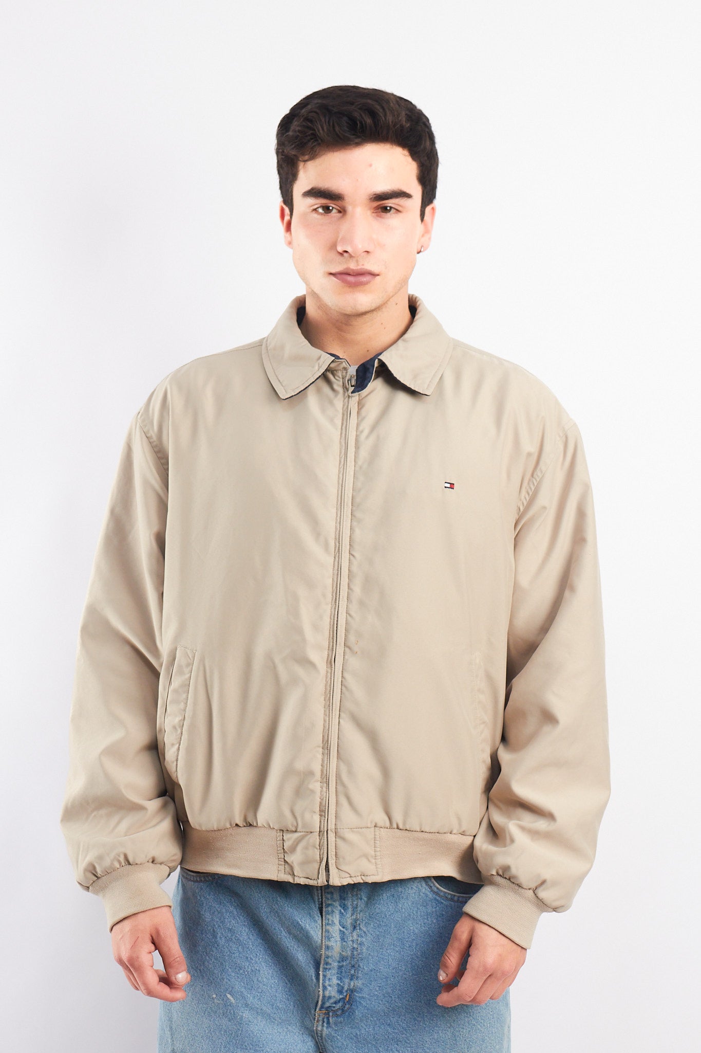 2000 Tommy Hilfiger Khakhi Harrington Jacket (L)