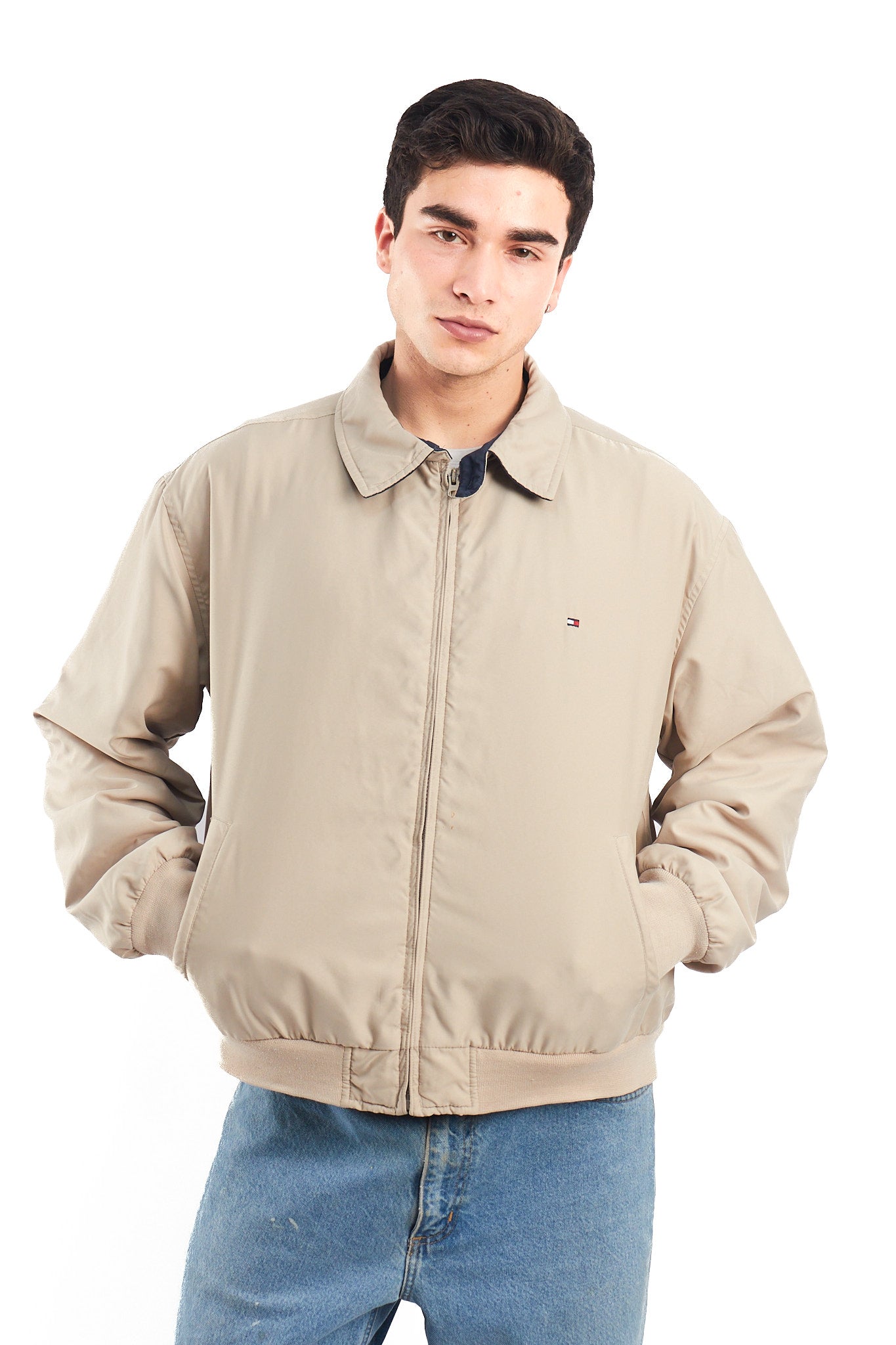 2000 Tommy Hilfiger Khakhi Harrington Jacket (L)