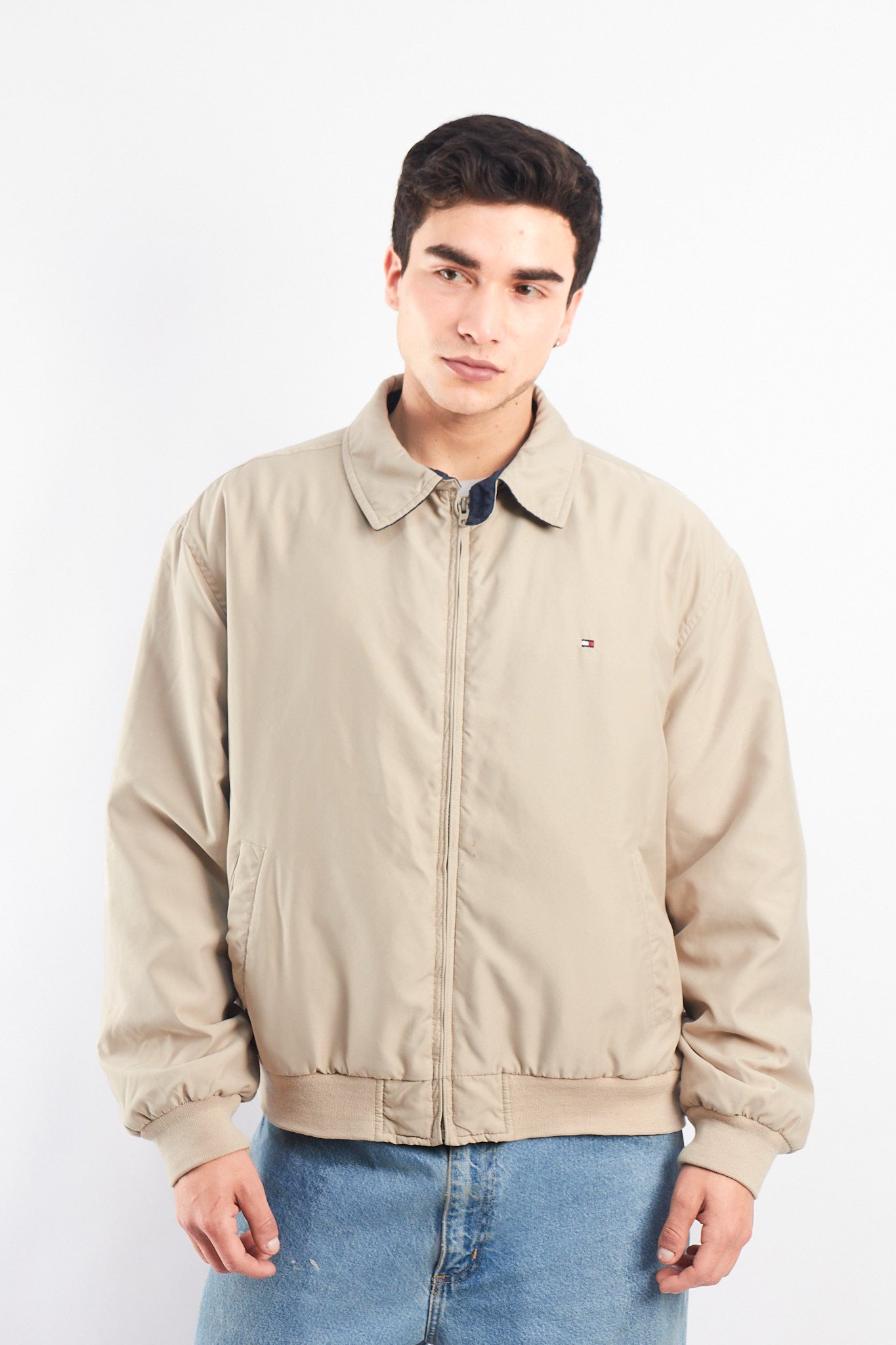 2000 Tommy Hilfiger Khakhi Harrington Jacket (L)