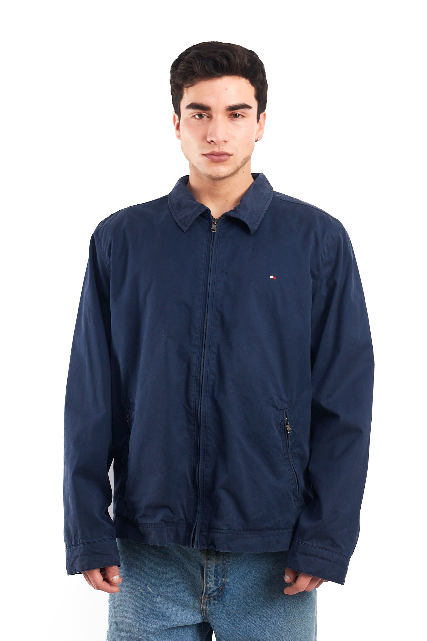 2014 Tommy Hilfiger Navy Harrington Jacket (L/XL)