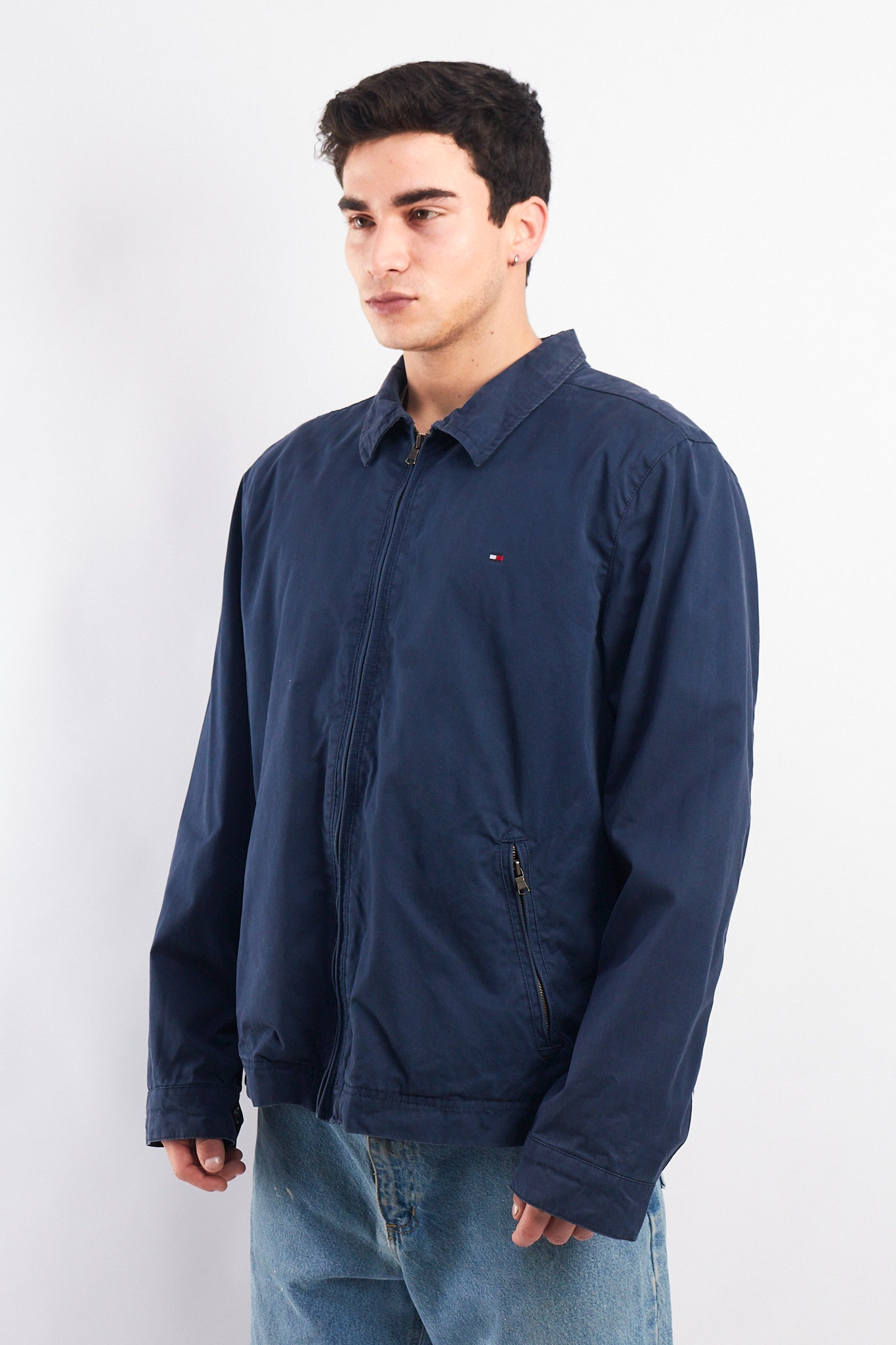 2014 Tommy Hilfiger Navy Harrington Jacket (L/XL)