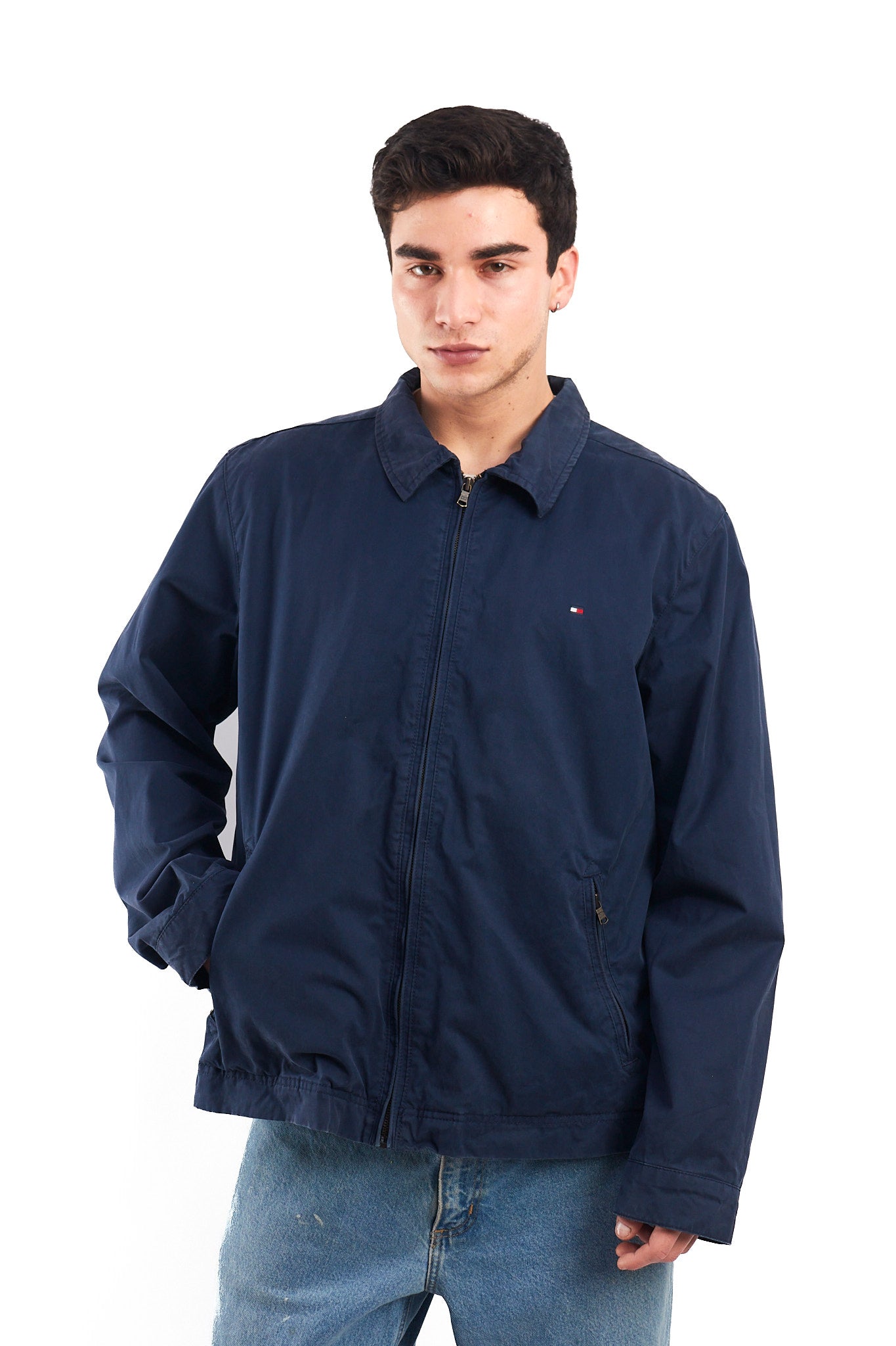 2014 Tommy Hilfiger Navy Harrington Jacket (L/XL)