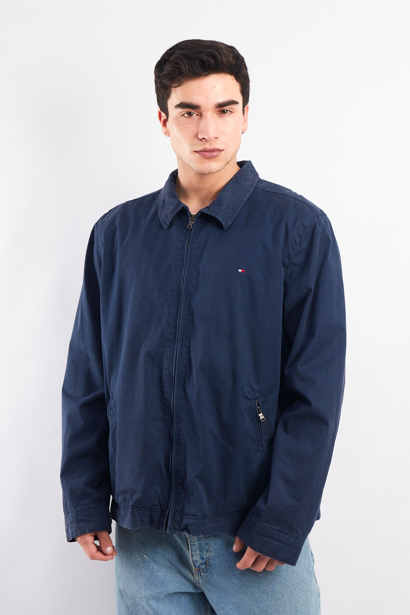 2014 Tommy Hilfiger Navy Harrington Jacket (L/XL)