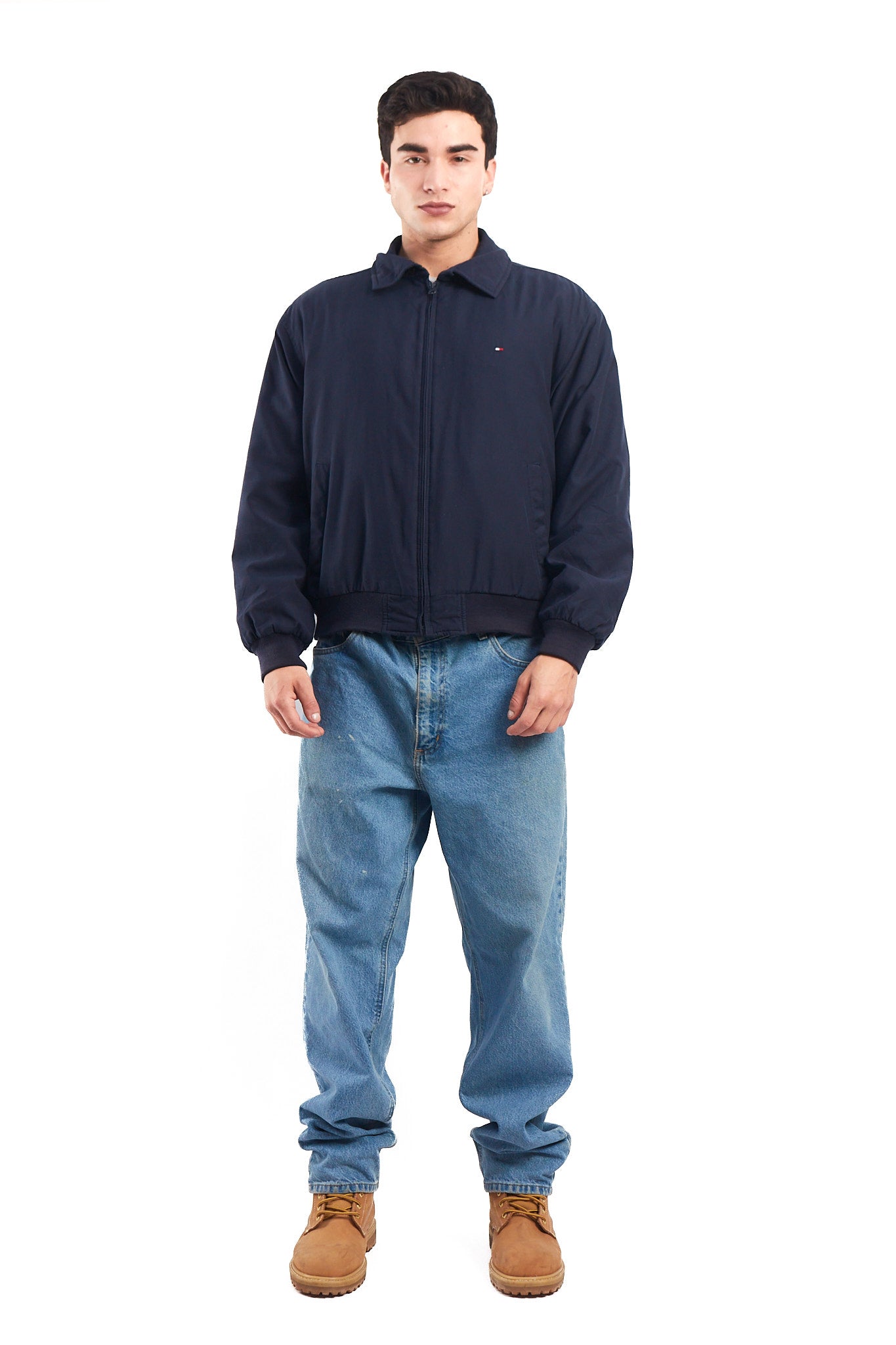 2000 Tommy Hilfilger Navy Harrington Jacket (M)