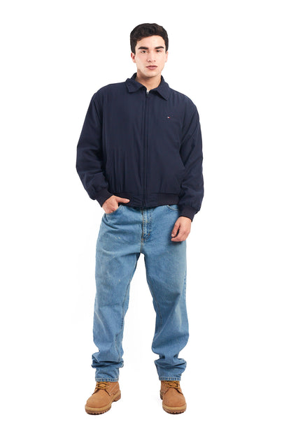 2000 Tommy Hilfilger Navy Harrington Jacket (M)