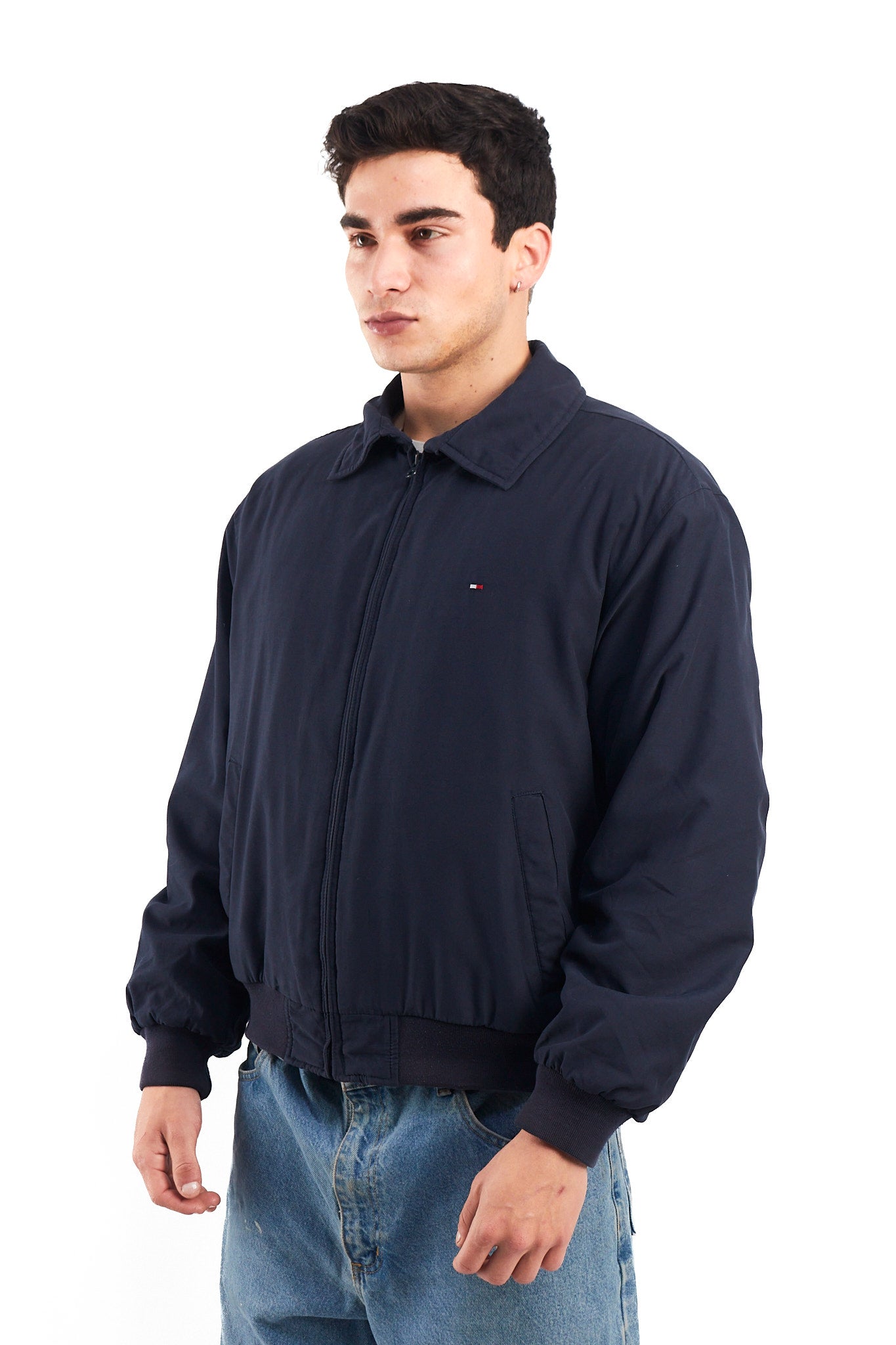 2000 Tommy Hilfilger Navy Harrington Jacket (M)