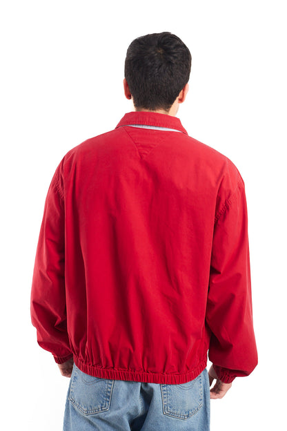 1990 Vintage Tommy Lion Crest Crimson Red Harrington Jacket (M/L)