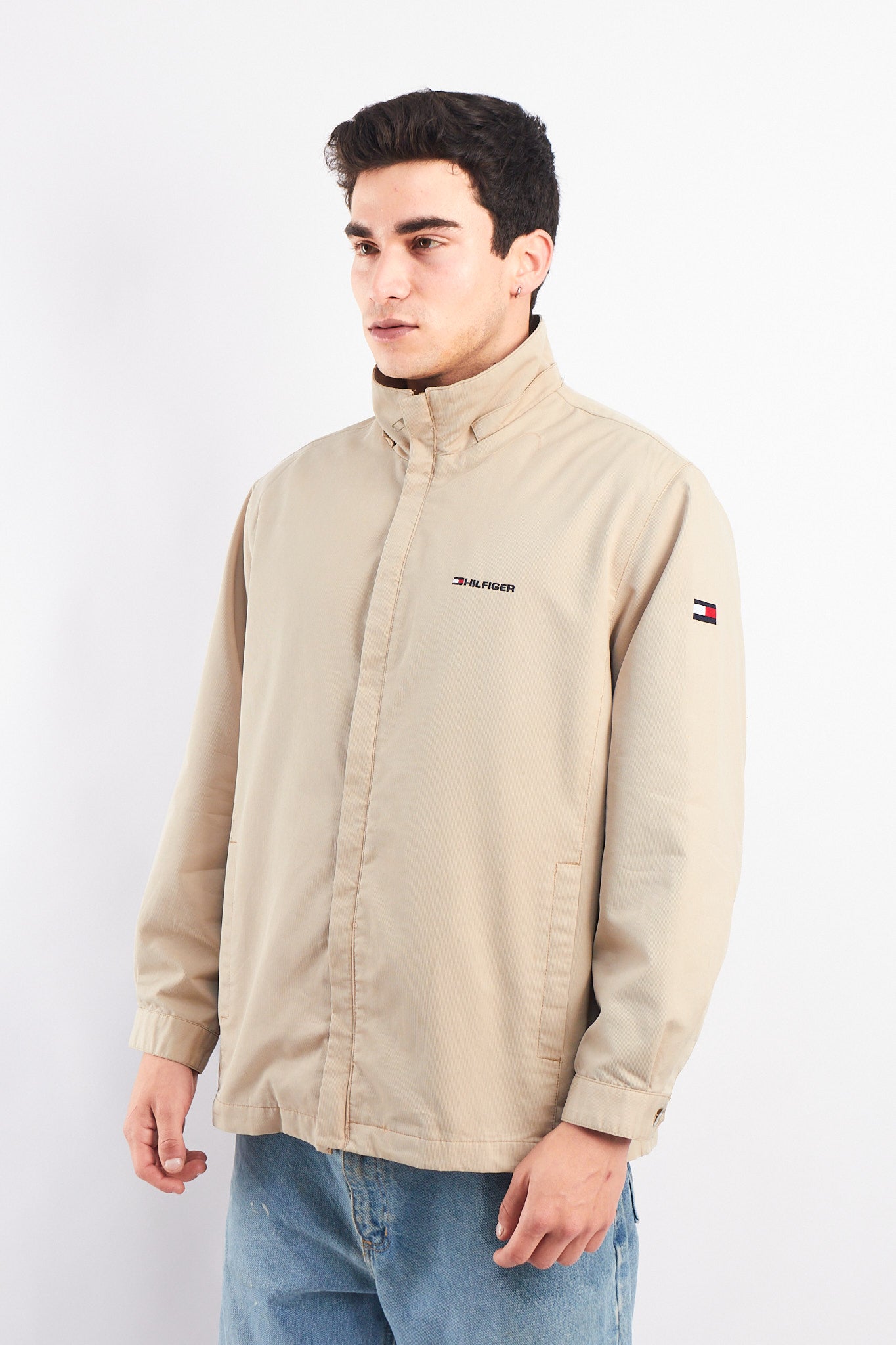 2000 Tommy Hilfiger Beige Harrington Jacket (M/L)