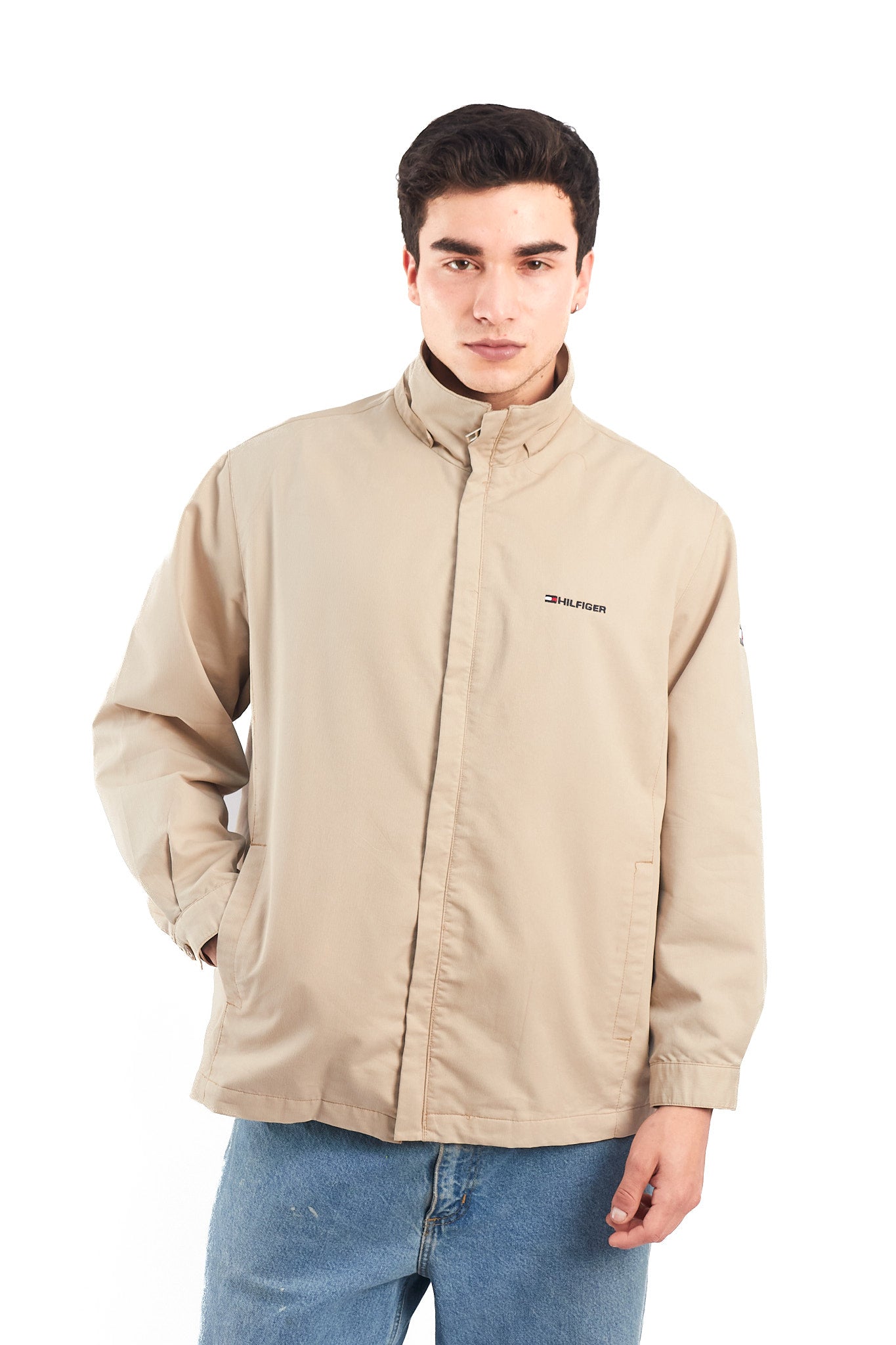 2000 Tommy Hilfiger Beige Harrington Jacket (M/L)