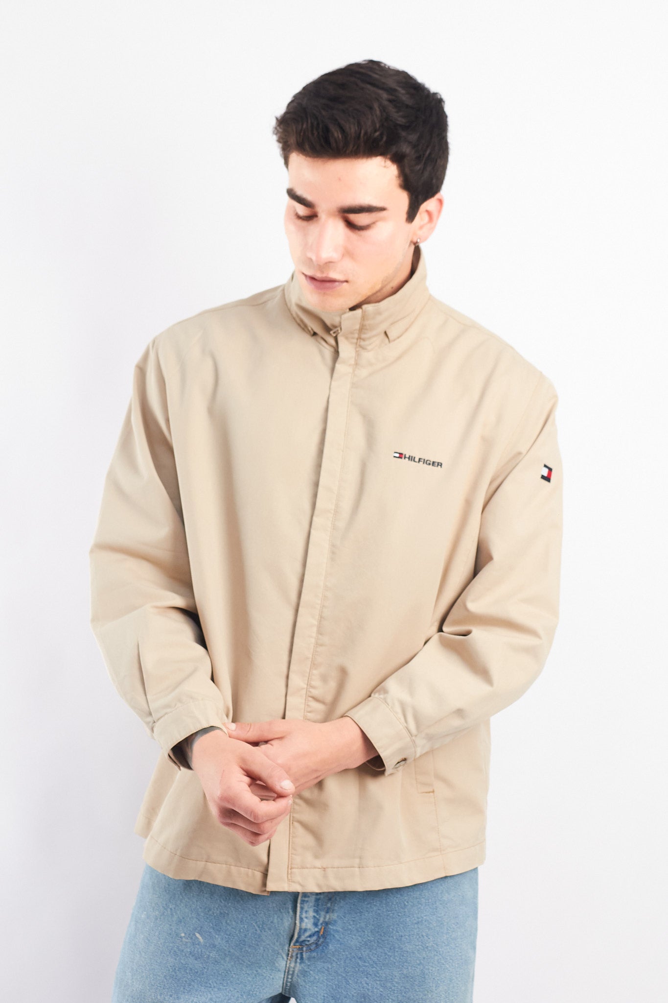 2000 Tommy Hilfiger Beige Harrington Jacket (M/L)
