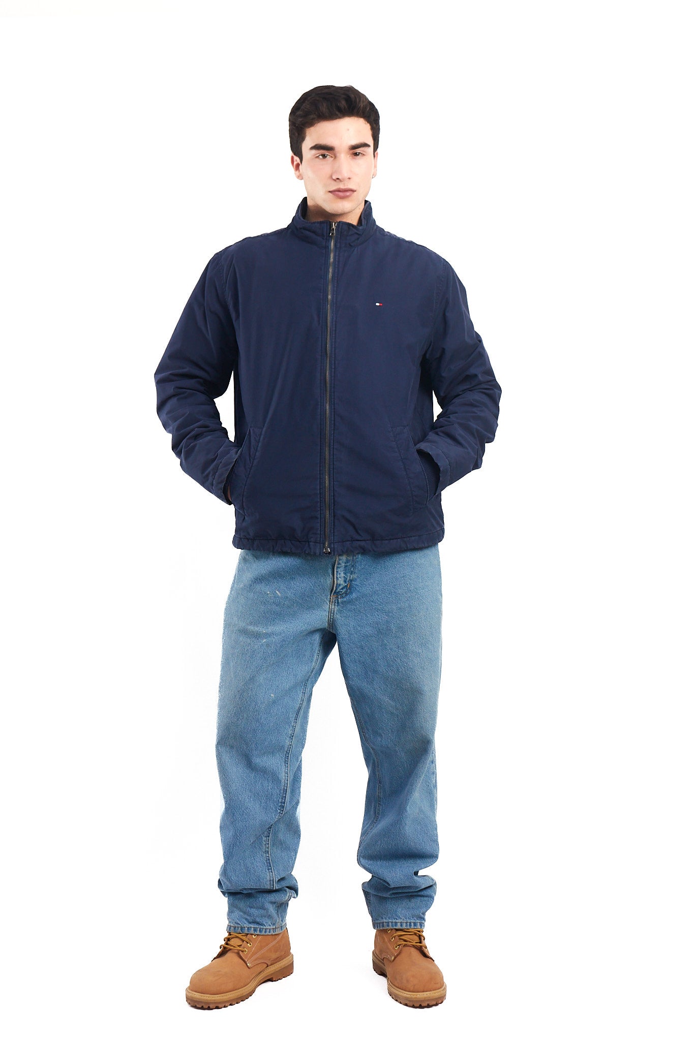 2015 Tommy Hilfiger Navy Padded Harrington Jacket (L/XL)