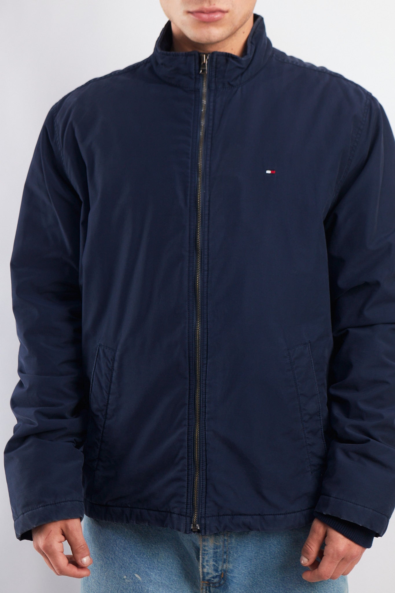 2015 Tommy Hilfiger Navy Padded Harrington Jacket (L/XL)