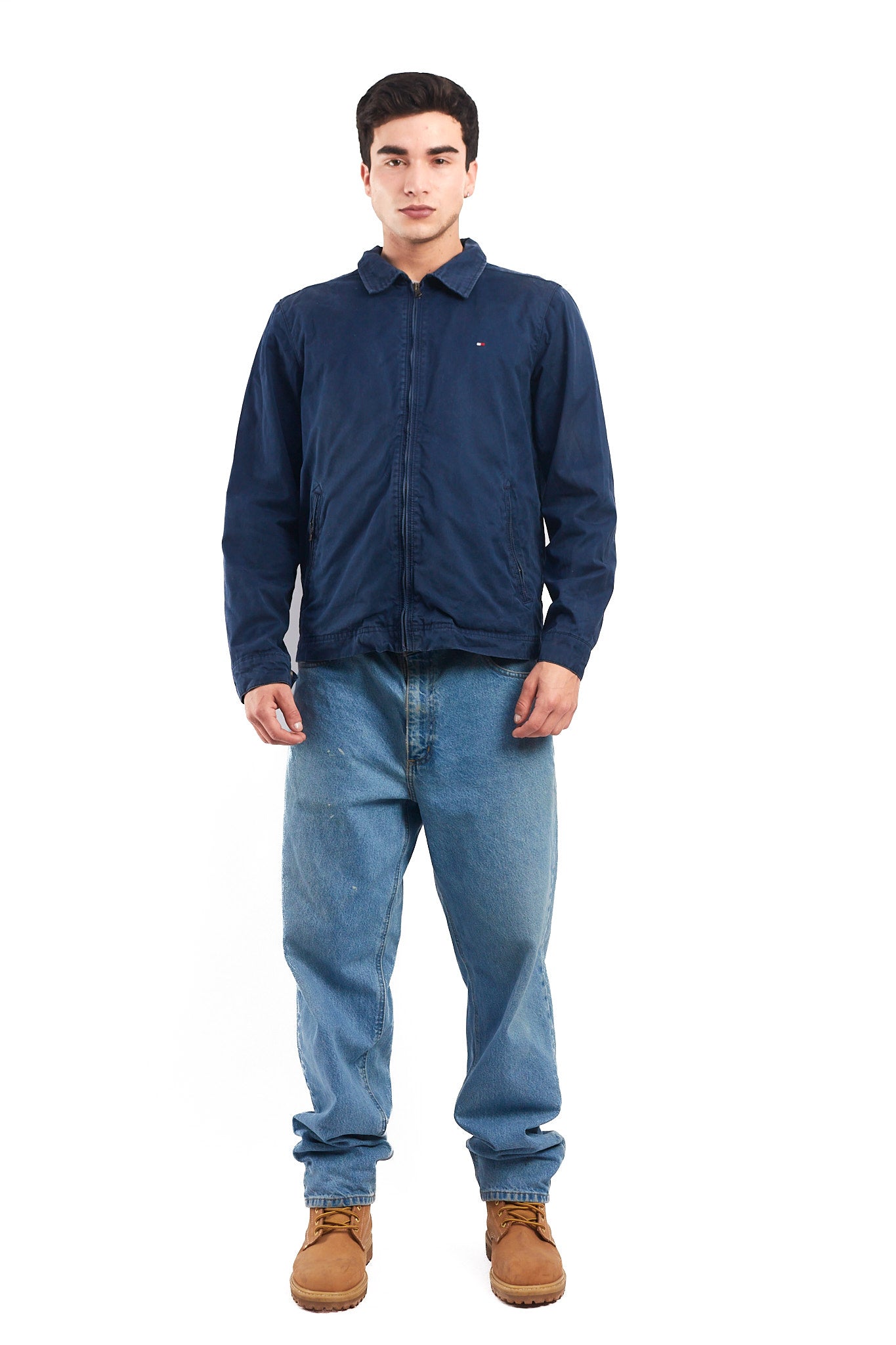 2000 Tommy Hilfiger Navy Harrington Jacket (M)