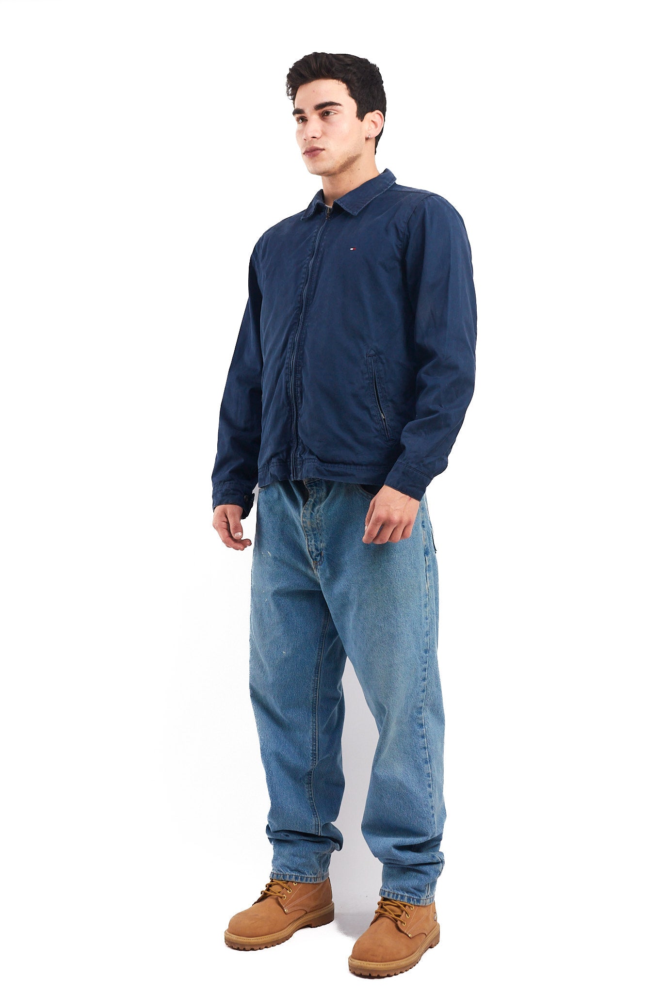 2000 Tommy Hilfiger Navy Harrington Jacket (M)