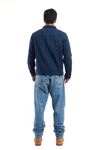 2000 Tommy Hilfiger Navy Harrington Jacket (M)