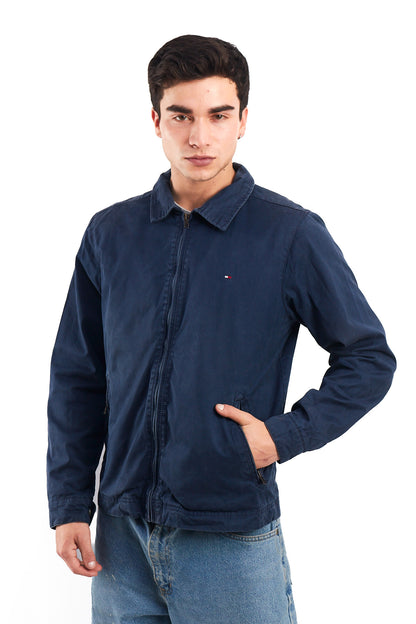 2000 Tommy Hilfiger Navy Harrington Jacket (M)