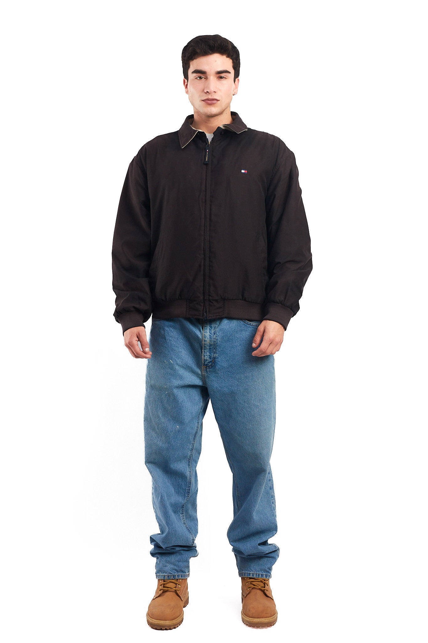 2000 Tommy Hilfiger Black Harrington Jacket (M/L)