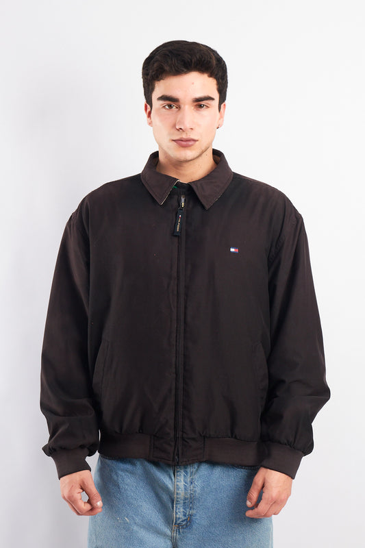 2000 Tommy Hilfiger Black Harrington Jacket (M/L)