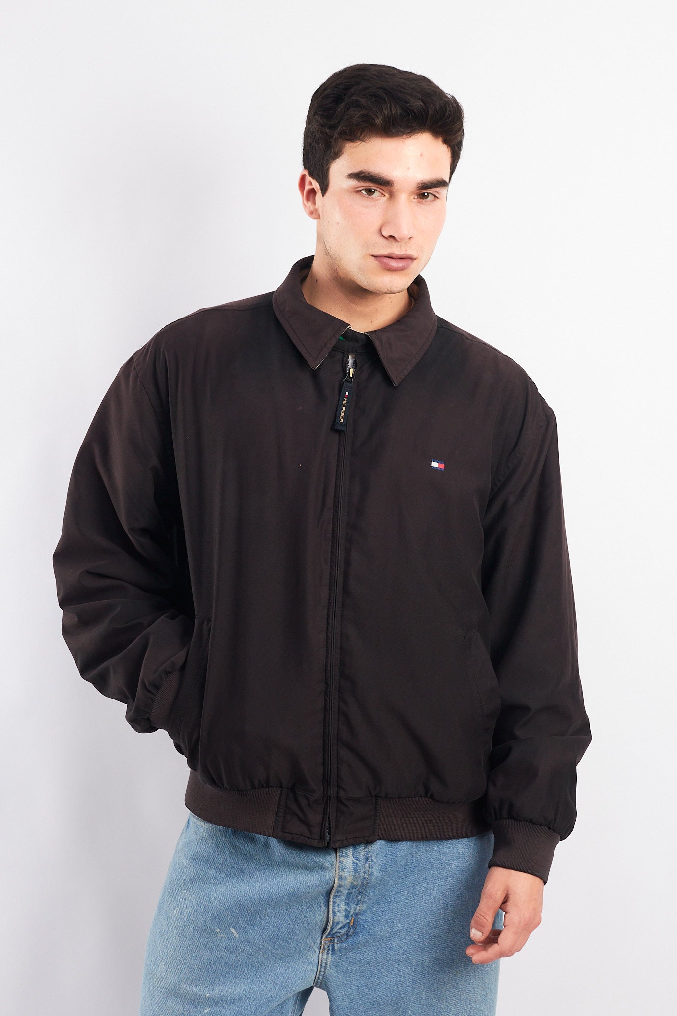 2000 Tommy Hilfiger Black Harrington Jacket (M/L)