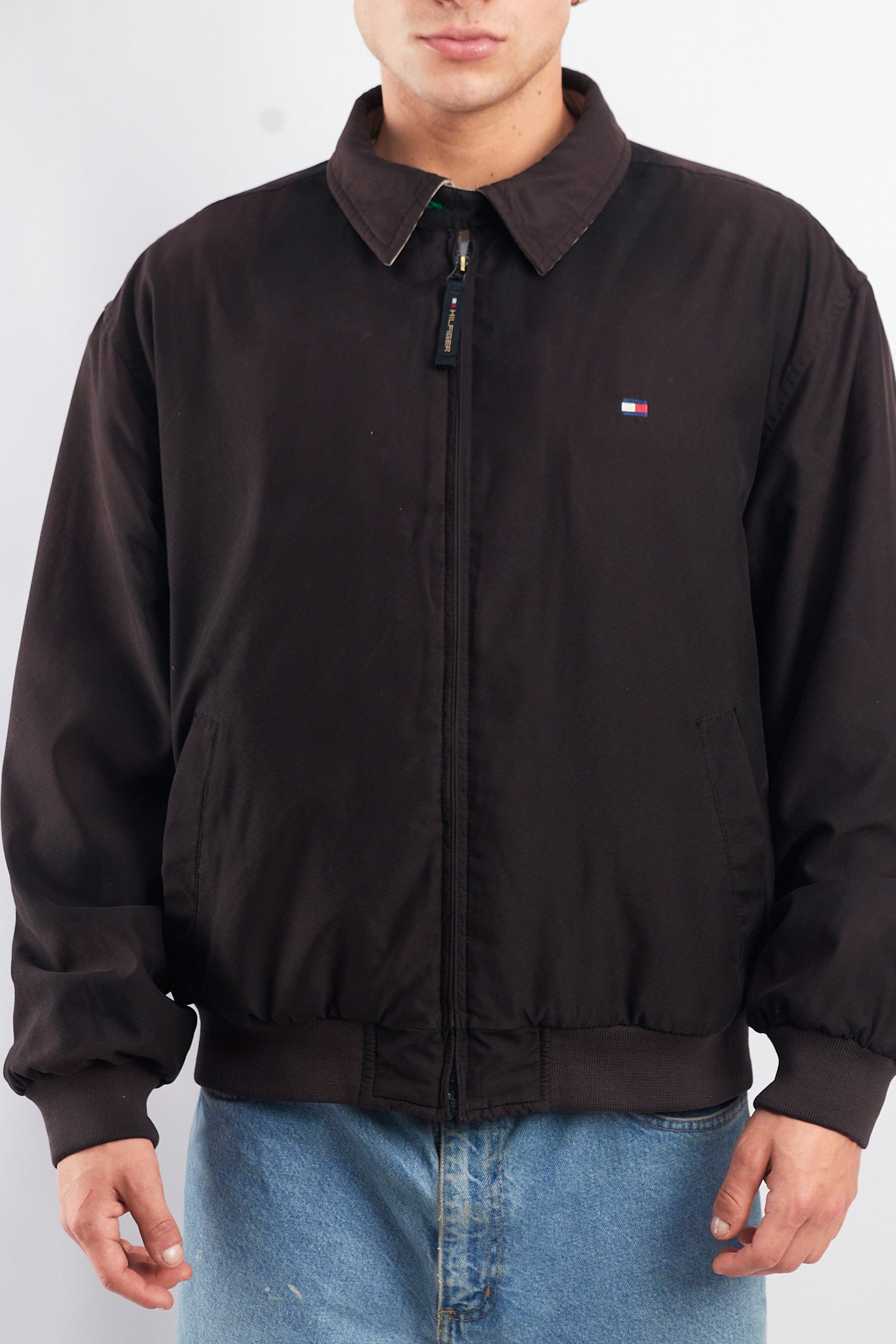 2000 Tommy Hilfiger Black Harrington Jacket (M/L)