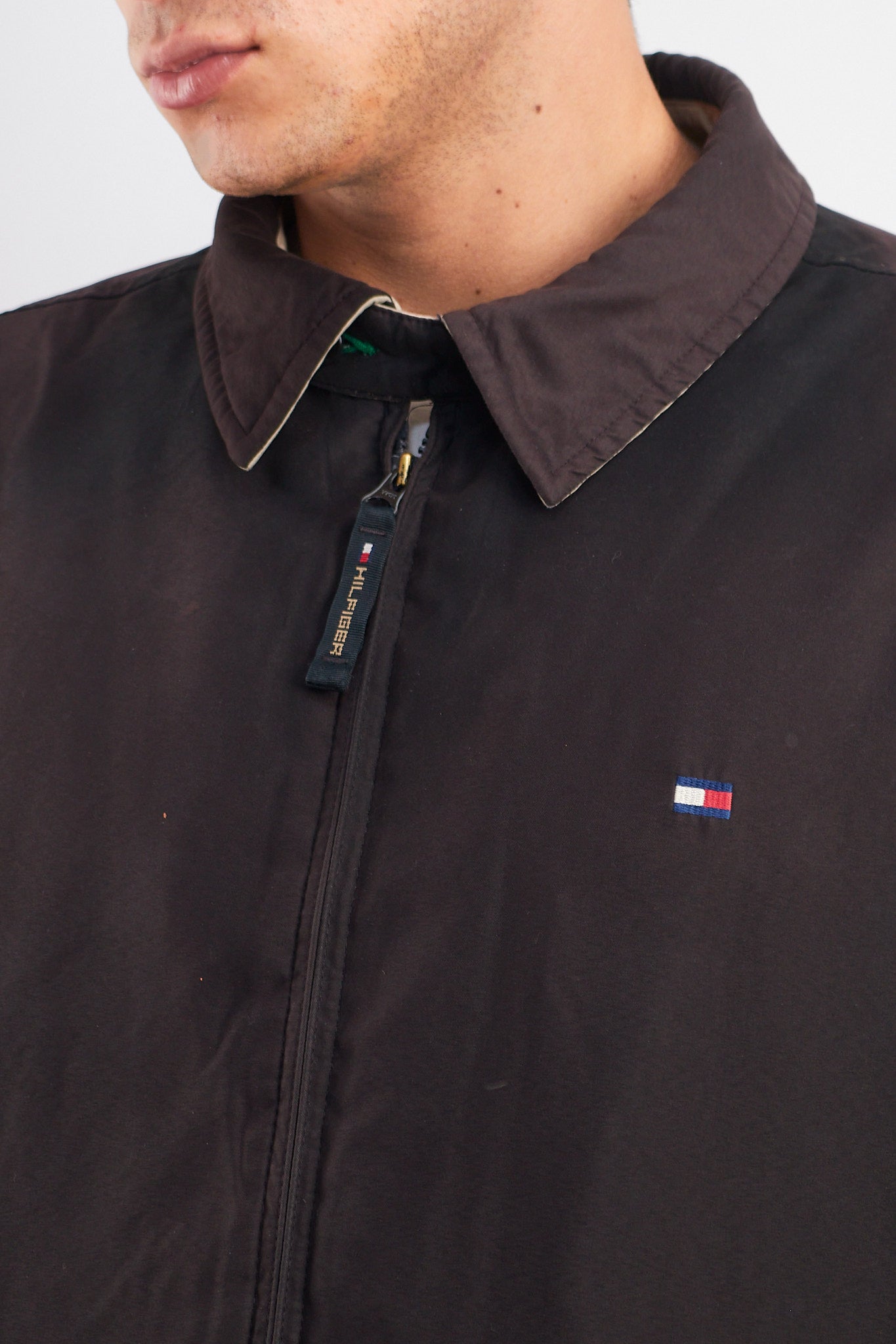 2000 Tommy Hilfiger Black Harrington Jacket (M/L)